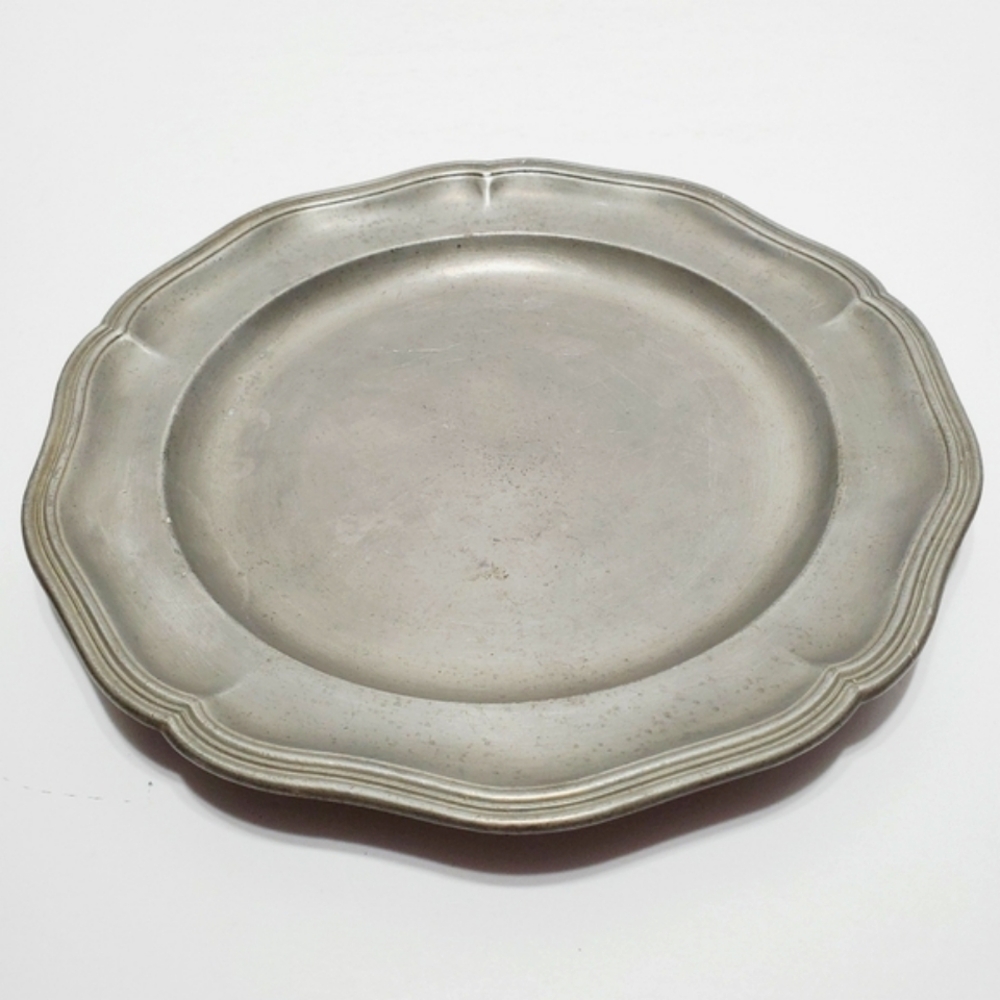 Konigsberg Pewter Charger Plate From 1790 Feinzin Silver Pewter Made in Prussia
